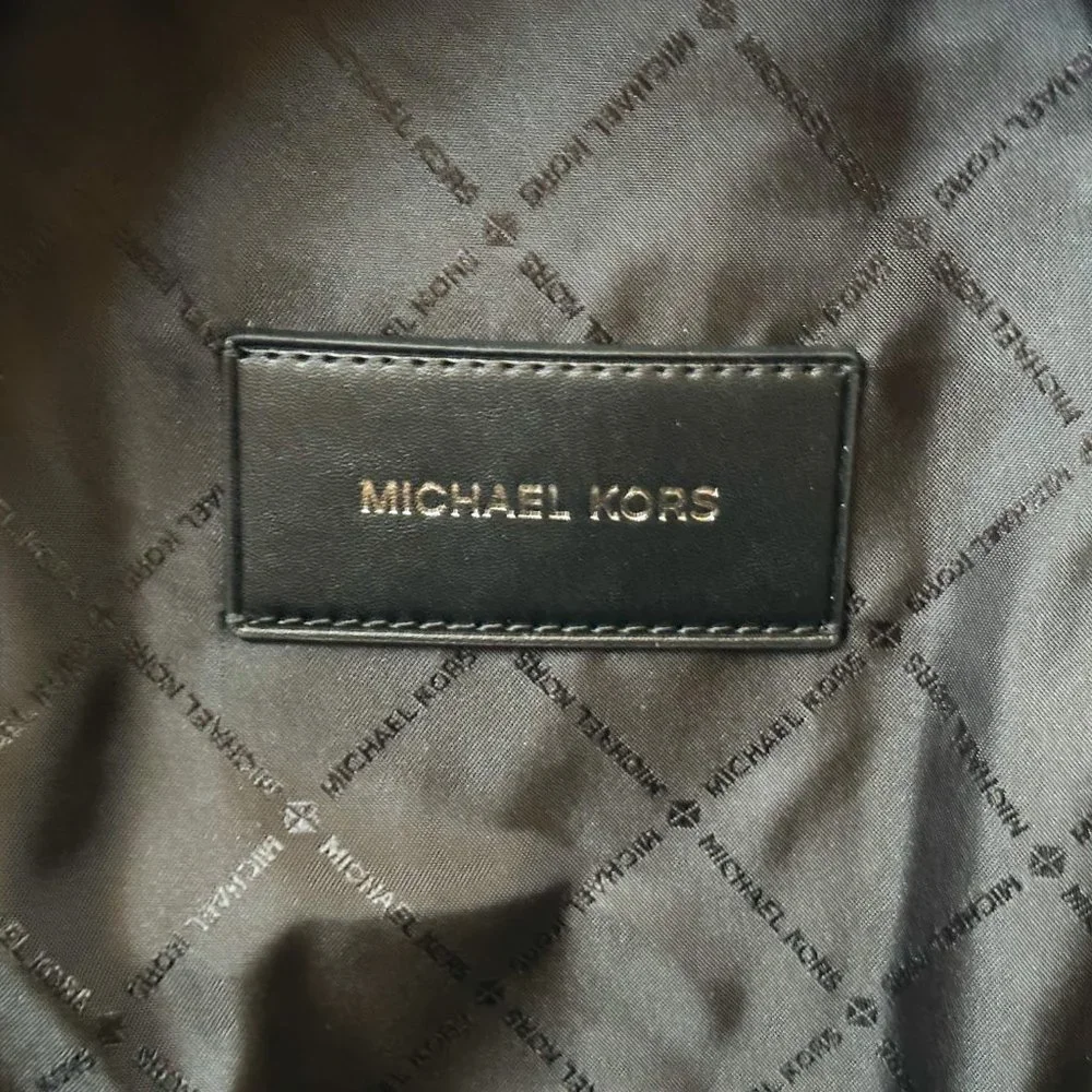 Michael Kors Cooper Sling Pack Backpack MK Signature Brown Black - Picture 8 of 10